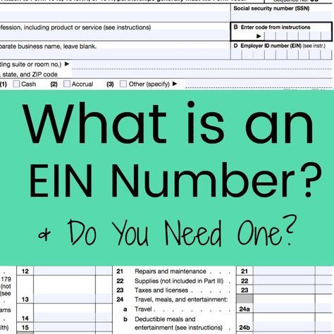 Quick overview of EIN numbers, why you should get one, and how to obtain one free from the Federal government. Great for Silhouette or Cricut crafters. Ein Number, Small Business Help, Bus Ideas, Cricut Business, Etsy Tips, Business Basics, Social Media Marketing Business, Business Magazine, Business Sales