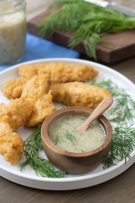 Try my special Canadian Honey Dill Sauce recipe to go with your chicken tenders and French fries. So easy and delicious! #honeydillsauce #saucerecipes #canadianfoods #manitoba via @cookthestory Dill Pickle Wing Sauce, Honey Dill Sauce Homemade, Honey Dill Dip, Honey Dill Sauce, Dill Sauce Recipe, Delicious Sauces, Burger Sauces Recipe, Dill Dressing, Dill Dip