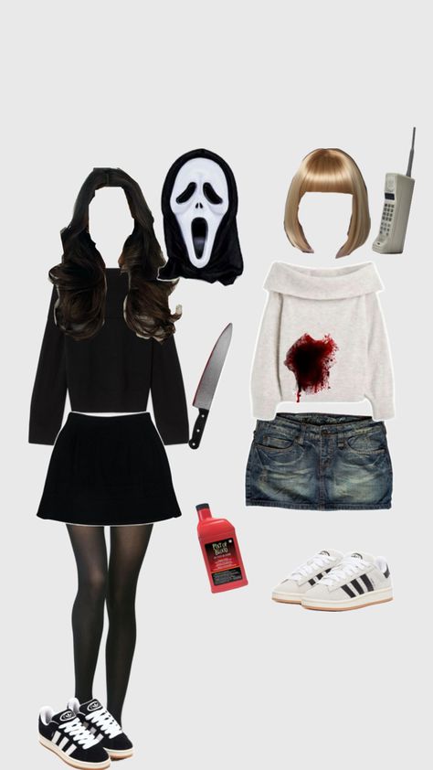 Scream and Casey Becker 🎃👻 Casey Becker, Scream Halloween Costume, Scream Outfits, Scream Costume, Halloween Duos, Horror Halloween Costumes, Matching Halloween Costumes, Classy Halloween Costumes, Scream Halloween