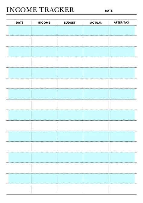 Are you ready to take charge of your financial future and make informed decisions about your spending and saving? Our Income Tracker printable is the ultimate tool for managing your earnings and expenses with ease! Featuring fields for the date, income, budget, actual income, and after-tax amounts, our printable is designed to help you stay on top of your finances like a professional. Download it now from www.theprintables.in and start tracking your income today! Income Budget, Saving Tracker, Income Tracker, Tracker Printable, Savings Tracker, Take Charge, Business Planner, Printing Press, Planner Template