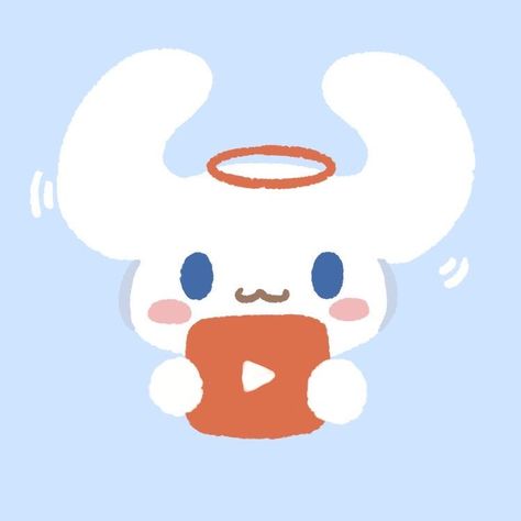 #youtube #icon #cinnamoroll #aesthetic #icon Cute Youtube Icons, Apps Kawaii, Cinnamoroll Icon, Kawaii Icons, Youtube Icon, Kawaii App, App Anime, Iphone Wallpaper Kawaii, Doodle Icon