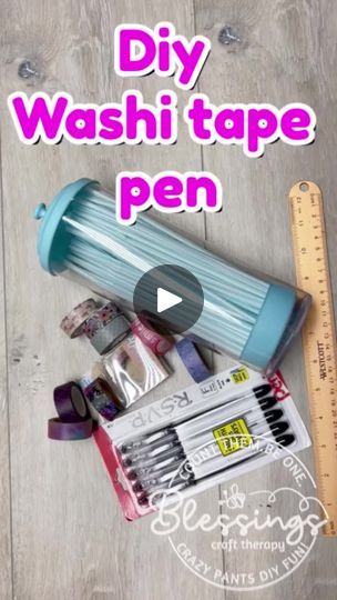 Diy Washi Tape, Craft Therapy, Pen Craft, Washi Tape Crafts, Pen Diy, Washi Tape Diy, Diy Teacher Gifts, Craft Show Ideas, Tape Crafts