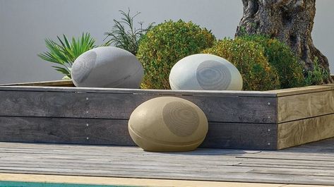 Pool Speakers, Outdoor Bluetooth Speakers, Theatre Pictures, Outdoor Speakers, Sound Control, Outdoor Backyard, Outdoor Landscaping, Rock Style, Residential Interior