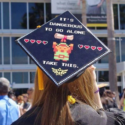 The perfect cap for any graduation! Funny Graduation Caps, Creative Graduation Caps, Grad Cap Decorated, Graduation Cap Decoration Diy, Graduation Party Games, High School Graduation Cap, College Graduation Cap Decoration, Grad Hat, Grad Cap Designs