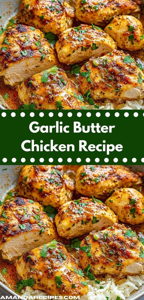 Craving comfort food for dinner? This Garlic Butter Chicken Recipe is the perfect combination of creamy and flavorful, ensuring your family enjoys a hearty meal that’s easy to whip up on busy weeknights. Easy Garlic Butter Chicken, Garlic Chicken Recipes, Hearty Chicken, Butter Chicken Recipe, Chicken Breast Seasoning, Garlic Butter Chicken, Garlic Butter Sauce, Cook Chicken Breast, Best Chicken Recipes