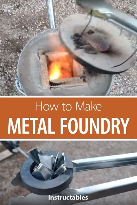 Melting Copper, Metal Foundry, Diy Forge, How To Make Metal, Casting Metal, Types Of Welding, Melting Metal, Diy Tray, Metal Working Projects