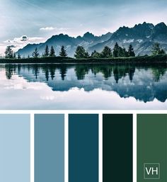 Pallet Tree Houses, Home Paint Colour, Exterior Paint Schemes, Mountain Trees, Best Exterior Paint, House Paint Color Combination, Color Concept, Landscape Sky, Forest Scenery