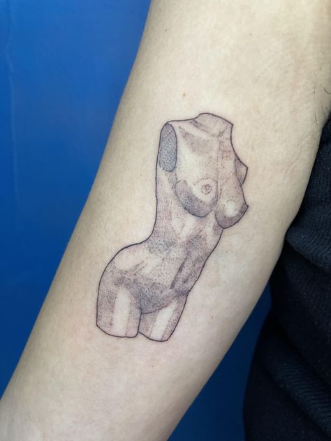 Fleabag Tattoo Statue, Fleabag Inspired Tattoo, Flea Bag Tattoo, Fleabag Sculpture, It’ll Pass Fleabag Tattoo, Fleabag Tattoo Ideas, Fleabag Statue, Fleabag Tattoo, Paper Plane Tattoo