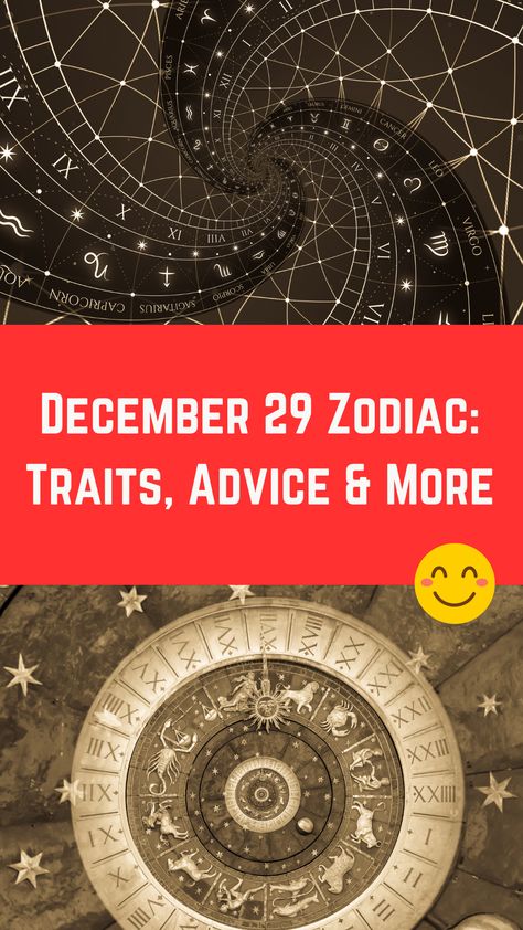 December 29 Zodiac: Traits, Advice & More (A Complete Guide) Birthday Personality, Zodiac Birthdays, Zodiac Personalities, Zodiac Traits, December 29, Personalities, Zodiac Sign, Zodiac Signs, Birthday