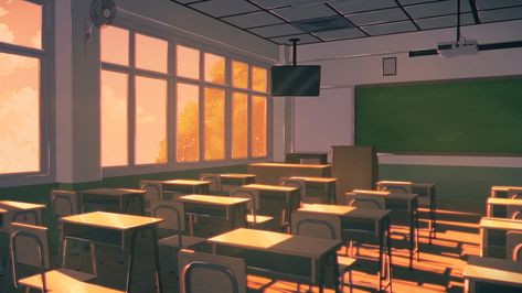 Sunset Classroom Anime Style Interior ✨ Software : - Sketchup3D - Adobe Photoshop #digitalart #animebackground #classroom #sketchup #drawingtutorial #interior #animeart #anime #visualization #sunset #archtoonlab Sunset Classroom, Anime Backgrounds Classroom, Anime Classroom, Anime Room, Window Light, August 27, Anime Background, Anime Style, Drawing Tutorial