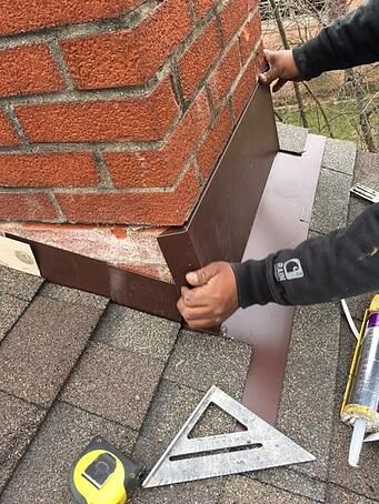 Roofing Repair, Chimney Repair, Fireplace Inspiration, Roof Sheathing, Roof Flashing, Roof Siding, Asphalt Roof Shingles, Roof Construction, Masonry Wall