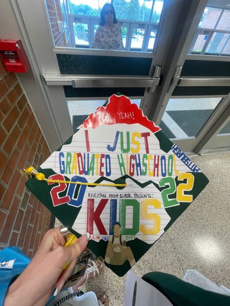 Album Cover Cap Decoration, Graduation Cap Designs South Park, I Just Graduated High School Mac Miller, Frank Ocean Grad Cap Ideas, Grad Cap Mac Miller, Graduation Cap Mac Miller, Grad Caps 2023, Mac Miller Cap Decoration Graduation, Grad Cap Ideas Mac Miller