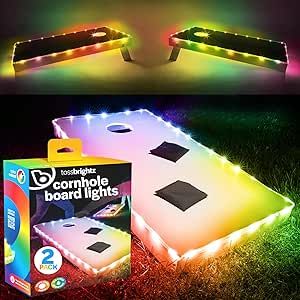 Cornhole Lights, Cornhole Boards Designs, Tailgate Games, Bean Bag Toss Game, Small Games, Cornhole Board, Bean Bag Toss, Corn Hole Game, Corn Hole