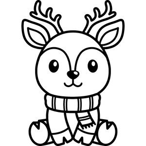 Christmas Outline Drawings, Easy Christmas Drawings, Realistic Animal Drawings, Hello Kitty Pumpkin, Cartoon Reindeer, Christmas Coloring Sheets, Cheap Christmas Diy, Toddler Art Projects, Christmas Stencils