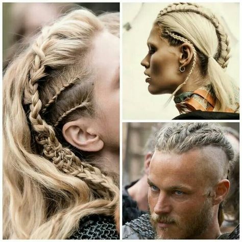 Braids: Viking inspired Hairstyles Viking, Viking Hairstyle, Lagertha Hair, Viking Braids, Viking Wedding, Viking Hair, Trendy Hairstyle, Hair Braids, Braid Hairstyles