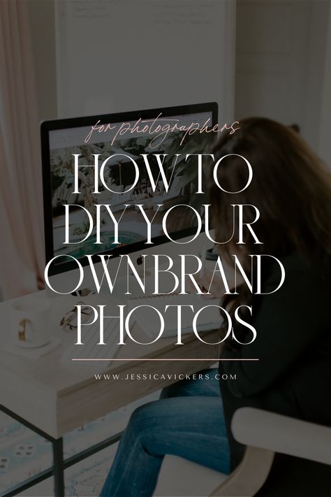 How to DIY Your Own Brand Photos (For Photographers) - jessicavickers.com Diy Headshots, Brand Photography Inspiration, Diy Branding, Photography Advice, Personal Branding Photoshoot, Diy Website, Can Diy, Brand Color Palette, Photographer Headshots