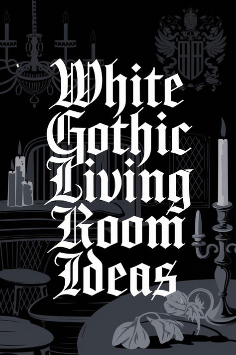 Discover elegant and sophisticated white gothic living room ideas to add a touch of drama and style to your home. Explore bold color contrasts, intricate details, and luxurious textures for a striking yet inviting space that exudes timeless charm. Let these stunning design inspirations inspire your next home decor project. Gothic Decor White Walls, White Goth Decor, White Goth Room, Vampire Living Room, Neo Gothic Interior Design, Modern Gothic Living Room, Gothic Decor Living Room, Living Room Gothic, Gothic Living Room Ideas