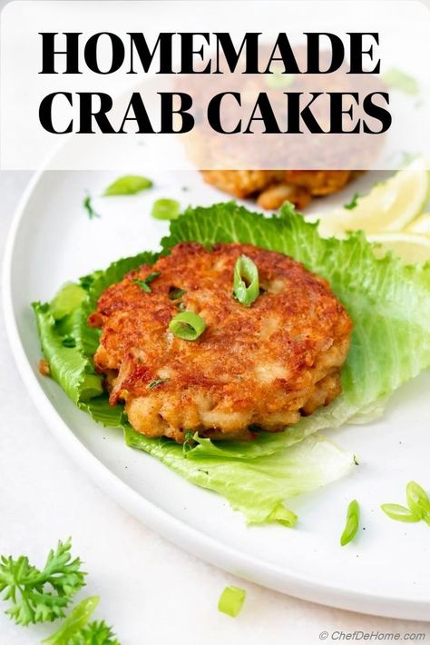 Easy to make yet made from scratch with 8 ingredients. Delicious restaurant style recipe that will become your favorite. These Crab Cakes are bursting with flavor of creole seasoning and have the perfect balance of lump crab meat and breading. Perfect super bowl party food. #superbowlrecips #superbowlappetizer #homemadecrabcakes #crabrecipes #seafoodrecipes Crab Bowl, Homemade Crab Cakes, Super Bowl Party Food, Crab Cakes Easy, Crab Cakes Recipe, Lump Crab Meat, Cakes Easy, Restaurant Style Recipes, Crab Cake Recipe