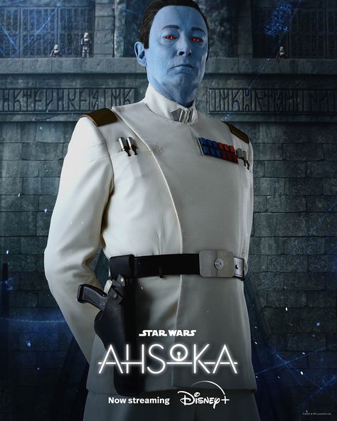 Star Wars on X Thrawn Star Wars, Admiral Thrawn, Ezra Bridger, Grand Admiral Thrawn, Star Wars Ahsoka, White Costumes, Darth Maul, Galactic Empire, Ahsoka Tano