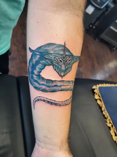 Subnautica Tattoo Ideas, Subnautica Tattoo, Leviathan Tattoo, Belle Tattoo, Gaming Tattoo, Design Drawings, Tattoo Design Drawings, Tattoo Inspo, Tattoo Design