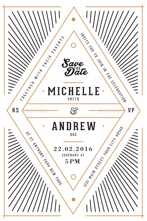 Art Deco Invitation Design, Art Deco Invite, Art Deco Wedding Invite, Art Deco Invitation, Art Deco Wedding Invitation, Photography Gift Certificate Template, Deco Wedding Invitations, Art Deco Invitations, Art Deco Wedding Invitations