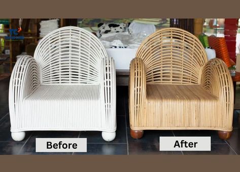 How To Remove Paint From Wicker Furniture? Spray Painted Wicker Furniture, How To Paint Rattan Furniture, Refinishing Wicker Furniture, Remove Paint From Wicker, How To Paint Wicker, Paint Wicker, Painted Wicker Chairs, Paint Wicker Furniture, Painted Wicker Furniture