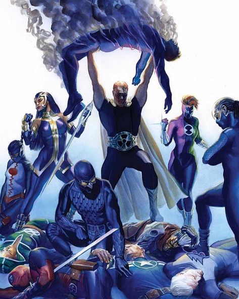 What do you guys think about Hyperion? Follow @alphaworldcomics for more amazing comic book art. Art by Leonard Kirk, please let me know… Squadron Supreme, Uncanny Avengers, Old Man Logan, Alex Ross, By Any Means Necessary, Marvel Comic Books, Marvel Series, Marvel Comics Art, American Comics