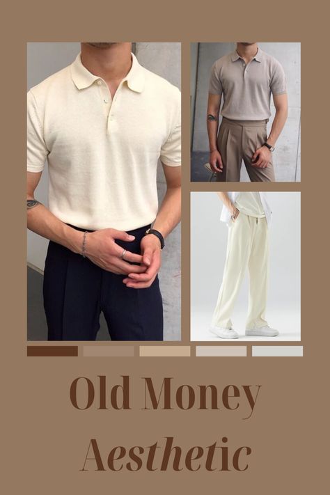 Cream Polo Shirt Outfit Men, Old Money Polo Shirt, Cream Chinos Men Outfits, Cream Polo Outfit Men, Cream Shirt Outfit Men, Polo Shirt Outfit Men, Polo Outfit Men, Chinos Men Outfit, Cream Trousers