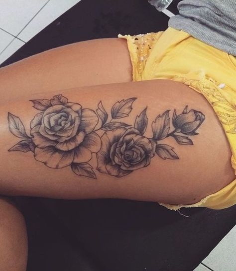 27 Tattoo, Flower Thigh Tattoos, Hip Thigh Tattoos, Ring Finger Tattoos, Shape Tattoo, Cat Tattoos, Leg Tattoos Women, Tattoo Girls, Tiny Tattoo