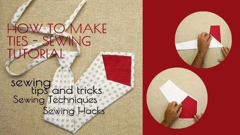 📌How to Sew a Tie | Easy Sewing Tutorial tie sewing for beginners ✅ school kids tie sewing hacks How To Sew Ties For Men, Boys Tie Pattern, How To Sew A Tie Free Pattern, Tie Sewing Pattern Free, Tie Patterns Diy, How To Sew A Tie, Tie Pattern Free, How To Make A Tie, Make A Tie