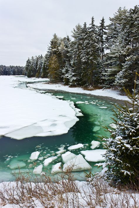 Tidal Ice Flows clog Strawberry Creek during the winter, Harpswell, Maine Benjamin M. Williamson Visiting Maine, Winter In Maine, Harpswell Maine, Christmas In New York Aesthetic, Maine Aesthetic, Almost Maine, Maine Winter, Maine Photography, Visit Maine