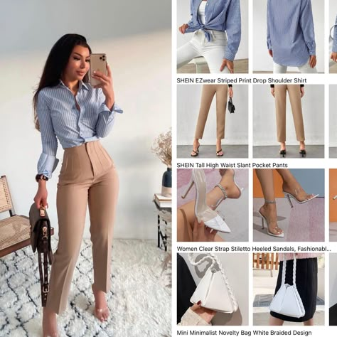 Shein Corporate Outfits, Shein Work Outfits Women, Shein Office Outfits Women, Shein Work Outfits, Work Baddie, Office Baddie, Successful Women Style, Styling Dresses, Cute Church Outfits