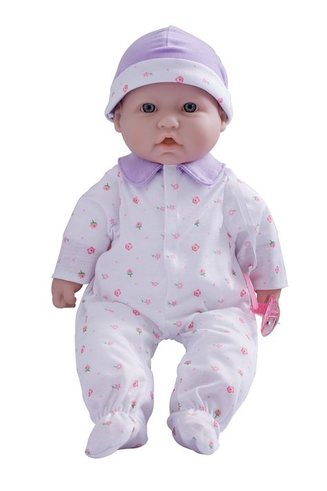 JC Toys, La Baby 16-inch Purple Washable Soft Baby Doll with Baby Doll Accessories - For Children 12 Months and older, Designed by Berenguer Best Baby Doll, Soft Baby Dolls, Purple Outfit, La Baby, Baby Doll Toys, Baby Doll Accessories, Holding Baby, Baby Footprints, Purple Outfits