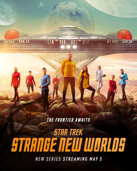 The Star Trek: Strange New Worlds Official Trailer is Here Star Trek: Enterprise, Star Trek Strange New Worlds, Anson Mount, Dean Cain, Strange New Worlds, Rebecca Romijn, Artemis Fowl, New Star Trek, Photo Star