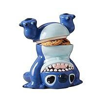 Ceramic Cookie Jar Ideas, Alien Treats, Disney Ceramics, Disney Decorations, Lilo And Stitch Merchandise, Blue Alien, Stitch Toy, Ceramic Cookie Jar, Stitch Drawing