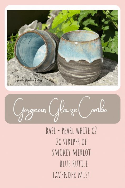 Spectrum Pearl White, Spectrum Pearl White Glaze, Pearl White Glaze, Pearl White Glaze Combinations, Spectrum Pearl White Glaze Combinations, Spectrum Glazes, Lavender Mist, Marbled Clay, Traditional Pottery