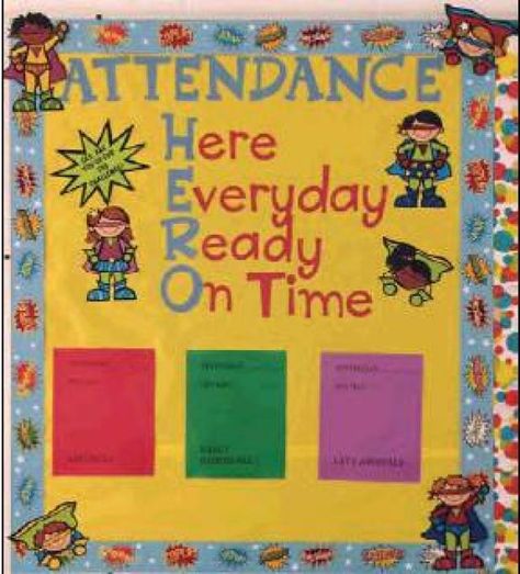 Attendance Spirit Week Ideas, How To Improve School Attendance, Attendance Hero Bulletin Board, Classroom Attendance Incentives, Attendance Rewards Elementary, Attendance Boards For School, Perfect Attendance Incentives, School Attendance Ideas, Attendance Rewards