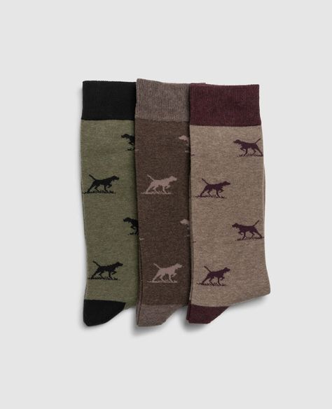 Dogs-A-Plenty Sock | Rodd & Gunn US English Pointer Dog, English Pointer, Corporate Uniforms, Pointer Dog, Online Mens Clothing, Fashion Socks, Crew Sweatshirts, Summer Cotton, Leather Care