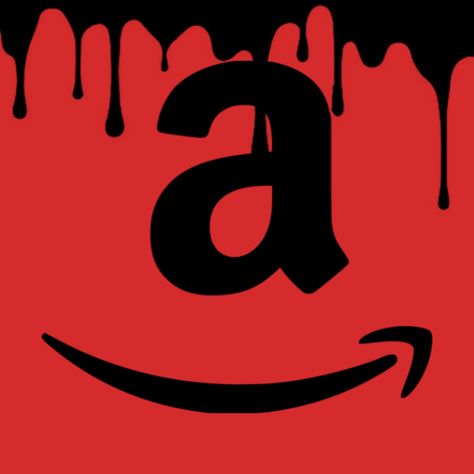 Red amazon logo with blood drips for Halloween aesthetic Halloween App Icons Amazon, Red Halloween Icons, Halloween Facebook Icon, Amazon Halloween, Themed Icons, Whatsapp Logo, Halloween Icon, Red Halloween, Theme Wallpaper