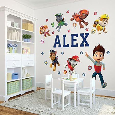 Bar Tables Wall Bar Table Home Simple Living Room Furniture Small Apartment Folding Partition Wine Cabinet High Table Kitchen Bar Table (Color : White, Size : 130x40x103.6cm) : Amazon.ca: Home Paw Patrol Bedroom Decor, Paw Patrol Room, Paw Patrol Bedroom, Paw Patrol Characters, Kids Bedroom Walls, Toddler Boys Room, Name Wall Decals, Simple Living Room, Kids Wall Decals