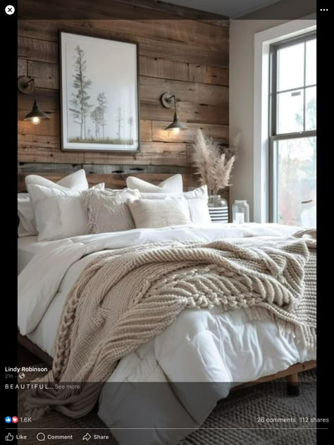 Rustic Chic Bedroom, Aesthetic Bedrooms, Chic Bedrooms, Aesthetic Bedroom Ideas, Farmhouse Aesthetic, Shabby Home, Farmhouse Inspiration, Urban Aesthetic, Bedroom Refresh