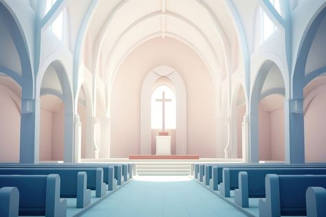 Architecture building church spirituality. AI generated Image by rawpixel. | premium image by rawpixel.com / Junjun Church Cartoon, Background Christian, Church Altar, Church Window, Portrait Background, Church Windows, Powerful Bible Verses, Church Building, Architecture Building