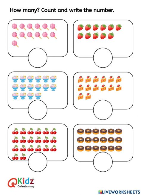 Count And Write Worksheets, Count And Write The Number, Coding Worksheet, Worksheet Tk, Focus Activities, Numbers Preschool Printables, Count And Write, Letter Worksheets For Preschool, Math Expressions