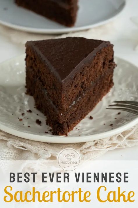 Sachertorte Recipe, Cultural Desserts, Sacher Torte Recipe, Europe Recipes, Sacher Cake, British Bake Off Recipes, German Resources, Cakes Chocolate, Homemade Recipes Dessert