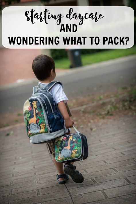 Whether your toddler or child is starting preshool or daycare or any childcare, this post will help in the preparation. Learn what to pack and how to prepare for your first day! Daycare Essentials Toddlers, First Day Daycare, 1st Day Of Daycare, Starting Daycare, Daycare Backpack, Daycare Checklist, First Day Of Daycare, Baby Bag Essentials, Daycare Outfits