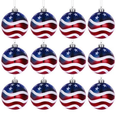 Wedding Tree Decorations, American Flag Decor, Flag Hanging, Independence Day Decoration, Patriotic Christmas, Ball Decorations, 4th Of July Decorations, Blue Dream, Flag Decor