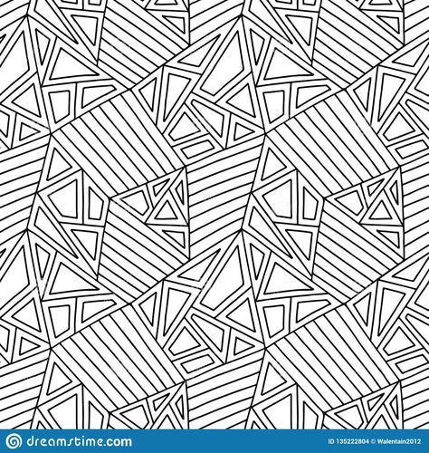 Coloring Stuff, Neurographic Art, Wallpaper Illustration, Pattern Black And White, Triangle Print, Decor Wallpaper, Black And White Background, Black And White Lines, Fashion Design Drawings