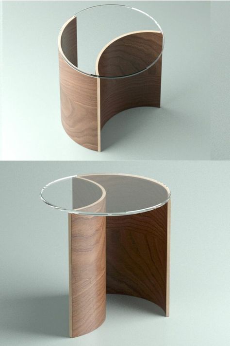 Moon Furniture, Modern Side Table Design, Moon Table, Unique Side Table, Wood Table Design, Woodworking Ideas Table, Side Table Design, Retail Store Design, Modern Side Table