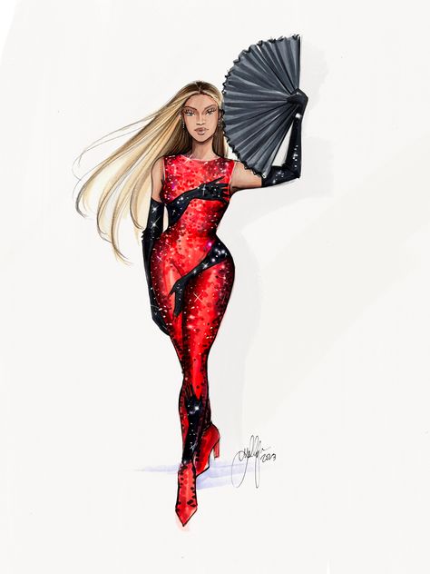 #beyonce Beyonce Drawing, Beyoncé Art, Holly Nichols, Beyonce Fans, Fashion Artist, Ariana Grande Fans, We Are Best Friends, Concert Outfits, Fashion Sketch