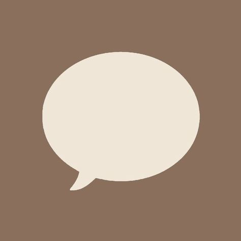 Chat App Icon Aesthetic, I Message Icon, Cute Message Icon, Message App Icon Aesthetic, Beige Message Icon, Messages Brown Icon, App Icon Message, Message Icon Aesthetic, Coffee App Icon